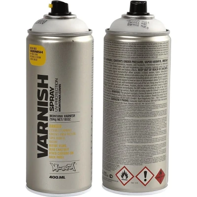 Afbeelding van Montana varnish spray 400 ml, mat, t1010, spuitbus