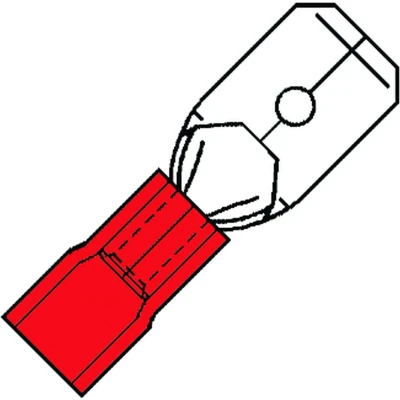 Afbeelding van Klemko aderdoorverbinder rond/vlak stekker sp messing 8716643002708