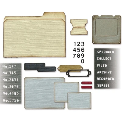 Afbeelding van Sizzix Thinlits Die Set Specimen 54pcs