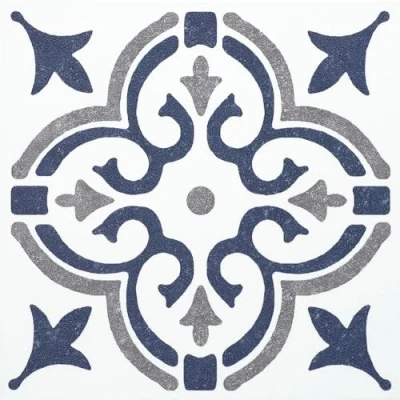 Afbeelding van d c fix Set van 6 tegelstickers voor wandtegels 15 x cm Jamila blauw praktische zelfklevende tegels keuken, badkamer en keukenachterwand tegelfolie bestand tegen