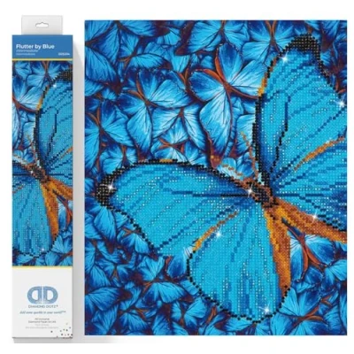 Afbeelding van Diamond Dotz® Butterfly Blue Painting (38x38 cm)