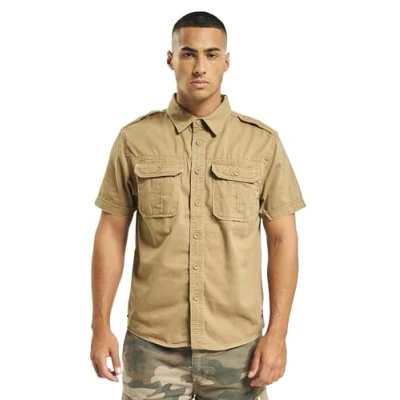 Image de Brandit T shirt vintage à Manches courtes, courtes Camel, 4XL