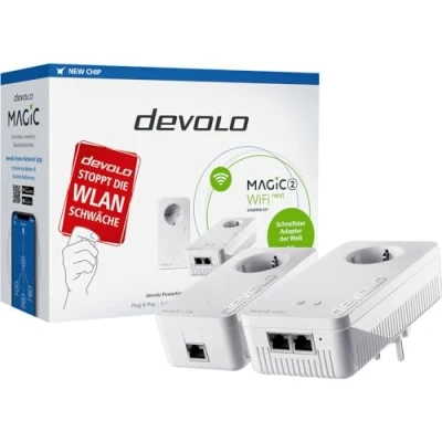 Afbeelding van Devolo Magic 2 WiFi next Starter Kit 2400 Mbit/s Ethernet LAN Wit stuk(s)