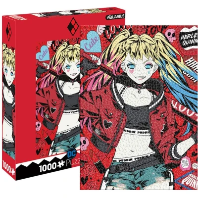 Afbeelding van Aquarius Batman Harley Quinn Puddin&#039; (1000 pieces) Puzzel Multicolours