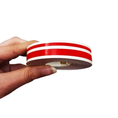 Afbeelding van 4R Quattroerre.it 10509 Trim Stripes dubbele plakstrips voor auto&#039;s, rood, 11 mm x 10 m