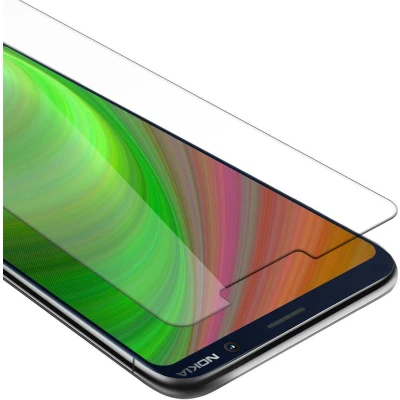 Afbeelding van Cadorabo Screenprotector geschikt voor Nokia 7 PLUS Pantser film Beschermende in KRISTALHELDER Geharde (Tempered) display beschermglas 9H hardheid met 3D Touch