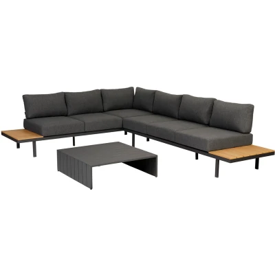 Afbeelding van Exotan Bari platform Loungeset Grijs