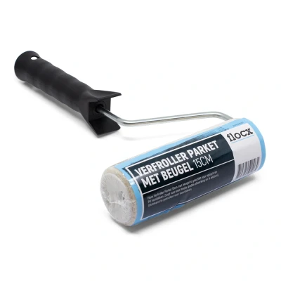Afbeelding van Flocx Verfroller Met Beugel Parket 15CM Schildersbenodigdheden