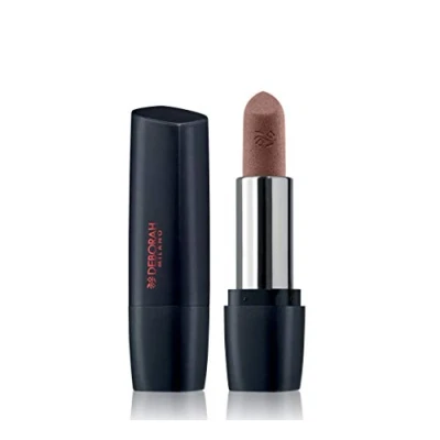 Afbeelding van Deborah Milano Red Mat lipstick nr. 29 Nude Brown, ultra matte finish, langhoudend, met collageen, hyaluronzuur en avocado extract voor gevoede, gehydrateerde, zachte verzorgde lippen