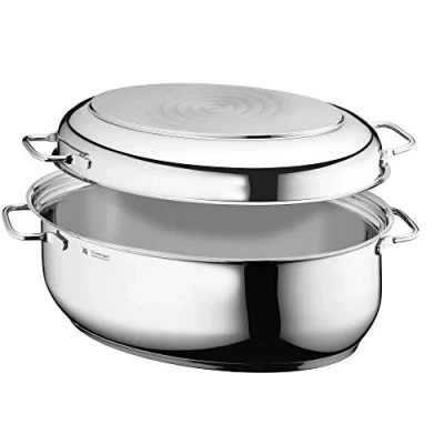 Afbeelding van WMF ovale Braadpan met metalen Deksel