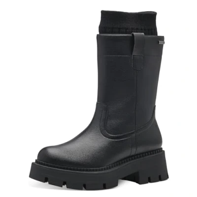 Afbeelding van Tamaris Plateaulaarzen, Dames, Maat: 38, Black Hoogwaardig imitatieleer