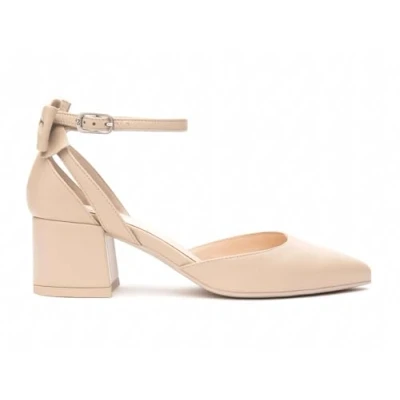Afbeelding van Nero Giardini E512350D decolleté voor dames van leer, Beige, 40 EU