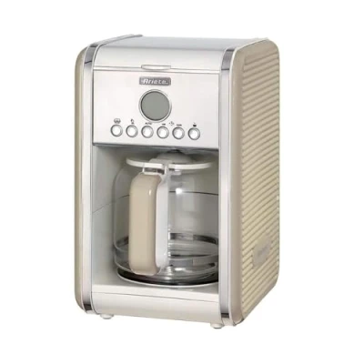 Afbeelding van Ariete 1342/03 Vintage koffiezetter tot 12 kops 24 uurs timer warmhoudplaat Beige