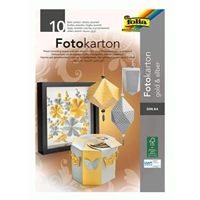 Image de Papier Dessin A4 300g Or/argent Bloc De 10f