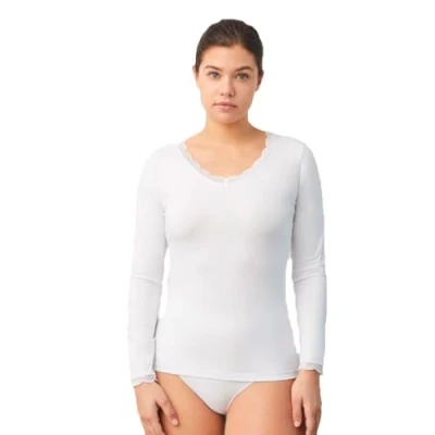 Afbeelding van YSABEL MORA Lingerie ondergoed met lange mouwen, Wit.
