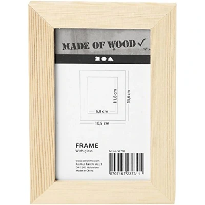 Afbeelding van Creative Fotolijst Keizerin 10,5 X 15,6 Cm Hout Blank Per Stuk