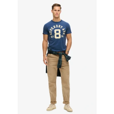 Afbeelding van Superdry Vintage Athletic Short Sleeve Tshirt print, Heren, Maat: Medium, Supermarine navy