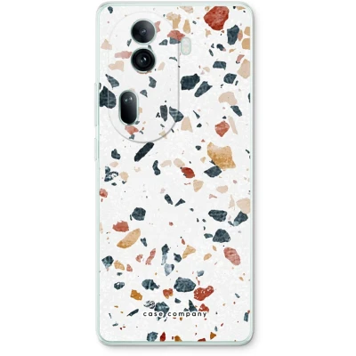Afbeelding van Case Company® hoesje geschikt voor Oppo Reno 11 Pro Terrazzo N4 Soft Cover Telefoonhoesje Bescherming aan alle Kanten en Schermrand