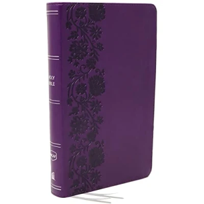 Afbeelding van NKJV, End of Verse Reference Bible, Personal Size Large Print, Leathersoft, Purple, Red Letter, Comfort Print