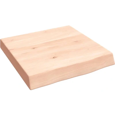 Afbeelding van vidaXL Wastafelblad 40x40x6 cm onbehandeld massief hout