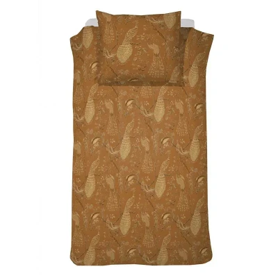 Afbeelding van Damai Flamand Dekbedovertrek Satijn 140x200/220 cm Gold Ocre