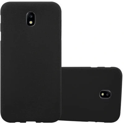 Afbeelding van Cadorabo Hoesje geschikt voor Samsung Galaxy J3 2017 in FROST ZWART Beschermhoes gemaakt van flexibel TPU silicone Case Cover