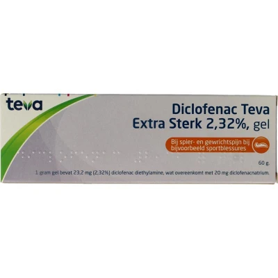 Afbeelding van Diclofenac Teva Extra Sterk Gel 2,32%