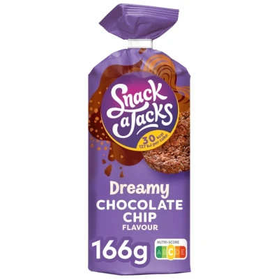 Afbeelding van Rijstwafel Snack a Jacks chocololate chip pak 166 gram