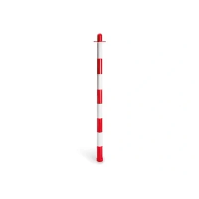 Afbeelding van Rood/witte plastic paal zonder voet