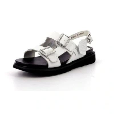 Afbeelding van KICKERS Neosummer, platte sandalen voor dames, Wit.