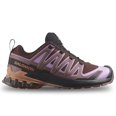 Afbeelding van Salomon XA PRO 3D V9 Trail hardloopschoenen, Dames, Maat: 36 2/3, Rum raisin/orchid bouquet/canyon clay Textiel/ synthetisch