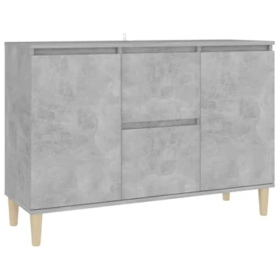 Afbeelding van vidaXL Buffet Beton grijs 103,5x35x70 cm Gelamineerd hout