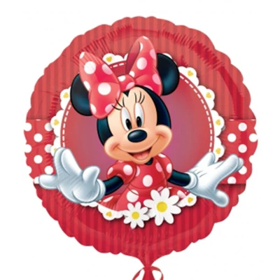 Afbeelding van Ballon folie Minnie Mouse rood wit zelf vullen