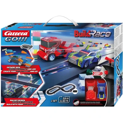 Afbeelding van Carrera GO!!! Raceauto en baanset Build&#039;n Race 3.6 m