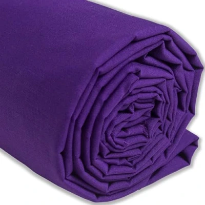 Afbeelding van IPEA Katoenen stof, popeline, paars, 200 cm x 150 cm, gemaakt in Italië, stof per meter voor naaien, kleding, voeringen, meubels, accessoires, patchwork, effen om te naaien