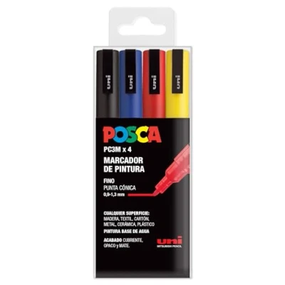Afbeelding van Markeerset POSCA PC 3M Multicolour