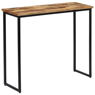 Afbeelding van Wandtafel 90x30x76 cm massief gerecycled teakhout