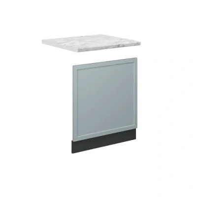 Afbeelding van Vicco Fame Line frontpaneel lichtblauw/grijs 60 cm AP marmer