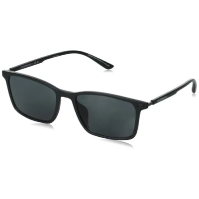 Afbeelding van Emporio Armani Zonnebril, Heren, Maat: 56, Matte black/dark grey