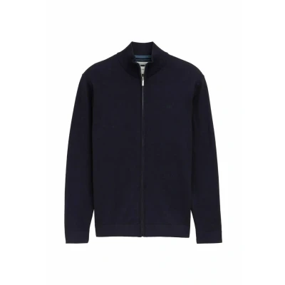 Afbeelding van TOM Tailor Vest, Heren, Maat: Small, Knitted navy melange
