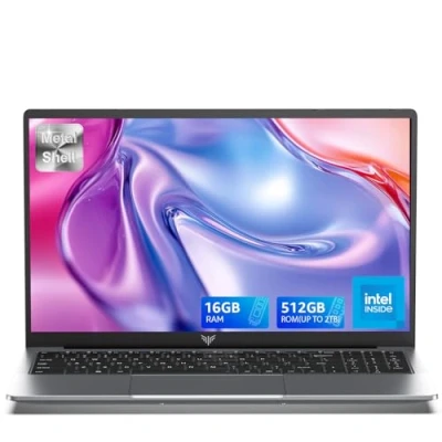 Afbeelding van ACEMAGIC 2025 Twin Lake N150 Laptop 15,6 inch FHD 16 GB DDR4, 512 SSD, metalen behuizing, 2,4G/5G laptop, BT5.0, Type_C, USB3.2, HDMI, High Performance