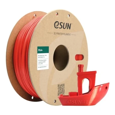 Afbeelding van eSUN PLA+ filament 1,75 mm, 3D printerfilament PLA Plus, Dimensional nauwkeurigheid +/ 0,03 1 kg spoel (2,2 lbs) printfilament voor printers, rood