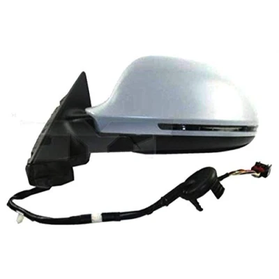 Afbeelding van Buitenspiegel Tyc 302 0068 Links Met grondlaag voor elek. spiegelverstelling, Bol vormig, Te verwarmen AUDI: A3 Sportback