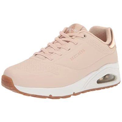 Afbeelding van Skechers Sport UNO Sneakers laag, Dames, Maat: 35.5, Natural/rose gold Pu