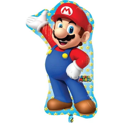 Afbeelding van Supershape folie ballon Mario 55x83cm