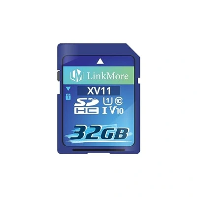 Afbeelding van LinkMore XV11 SDHC 32 GB kaart, compatibel met camera, pc, A1, UHS I, U3, V10, klasse 10, leessnelheid tot 97 MB/s, schrijfsnelheid 25 MB/s.