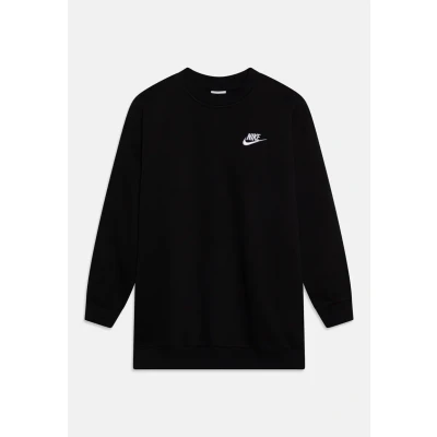 Afbeelding van Nike Sportswear G NSW CLUB FLC Ovrszd CREW LB Sweater voor kinderen, Maat: 122/128, Black/white