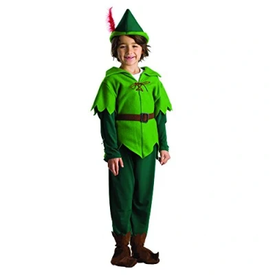 Afbeelding van Dress Up America Peter Pan kostuum voor kinderen mooie jurk ontvouwt zich rollenspel