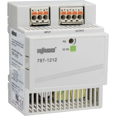Afbeelding van WAGO 787 1212 DIN rail netvoeding 24 V 2.5 A 60 W Aantal uitgangen: 1 x Inhoud: stuk(s)