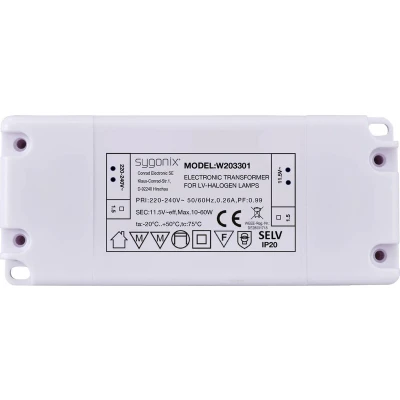 Afbeelding van Sygonix SY 6313016 Halogeentransformator 11.5 V 10 60 W